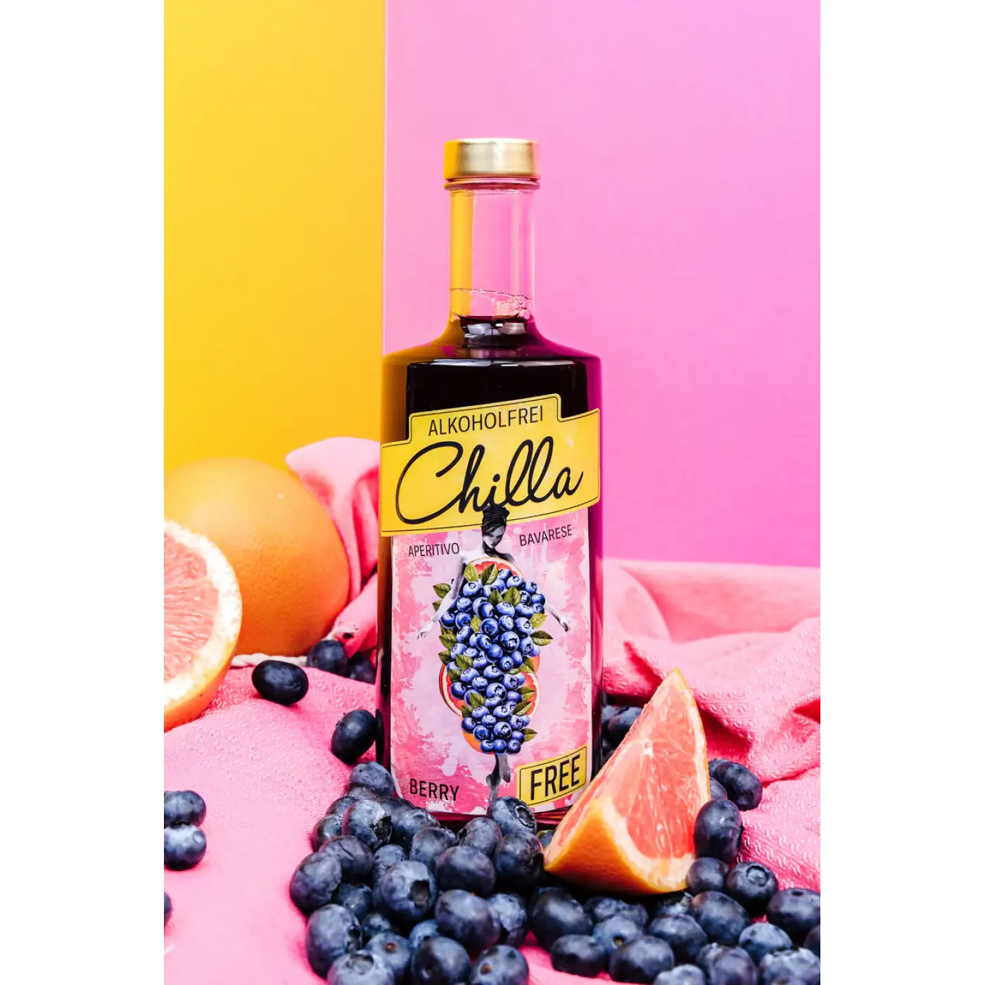 Chilla Berry "Free", alkoholfreier Aperitif aus Bayern