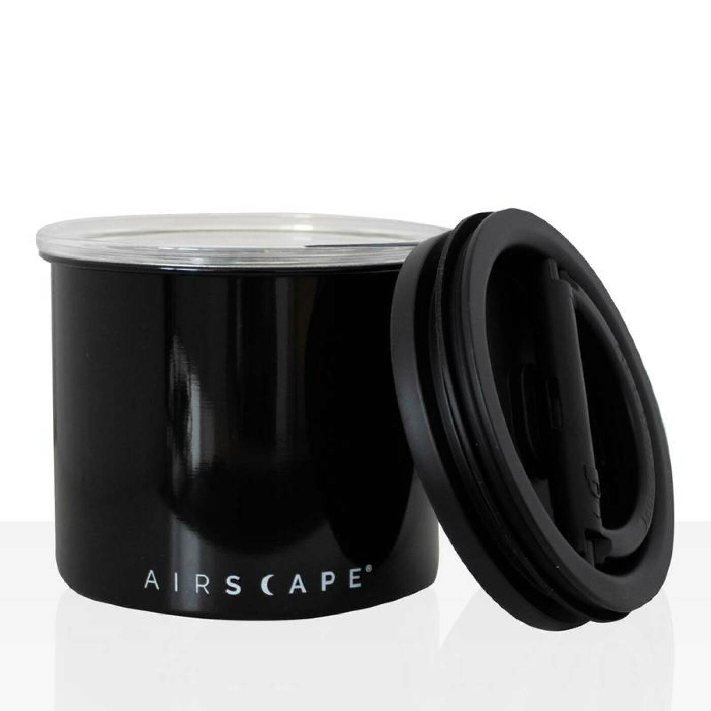 Airscape Edelstahl-Aromabehälter small, schwarz-matt