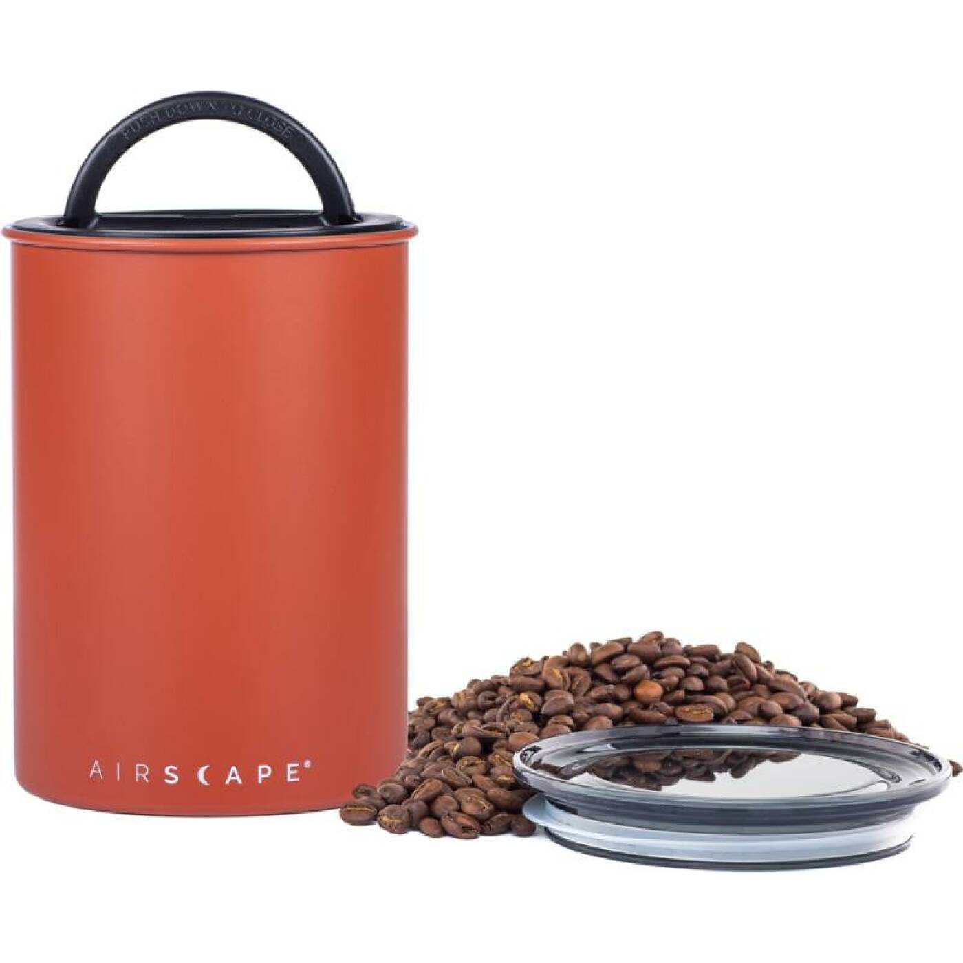 Airscape Edelstahl-Aromabehälter medium, terrakotta matt