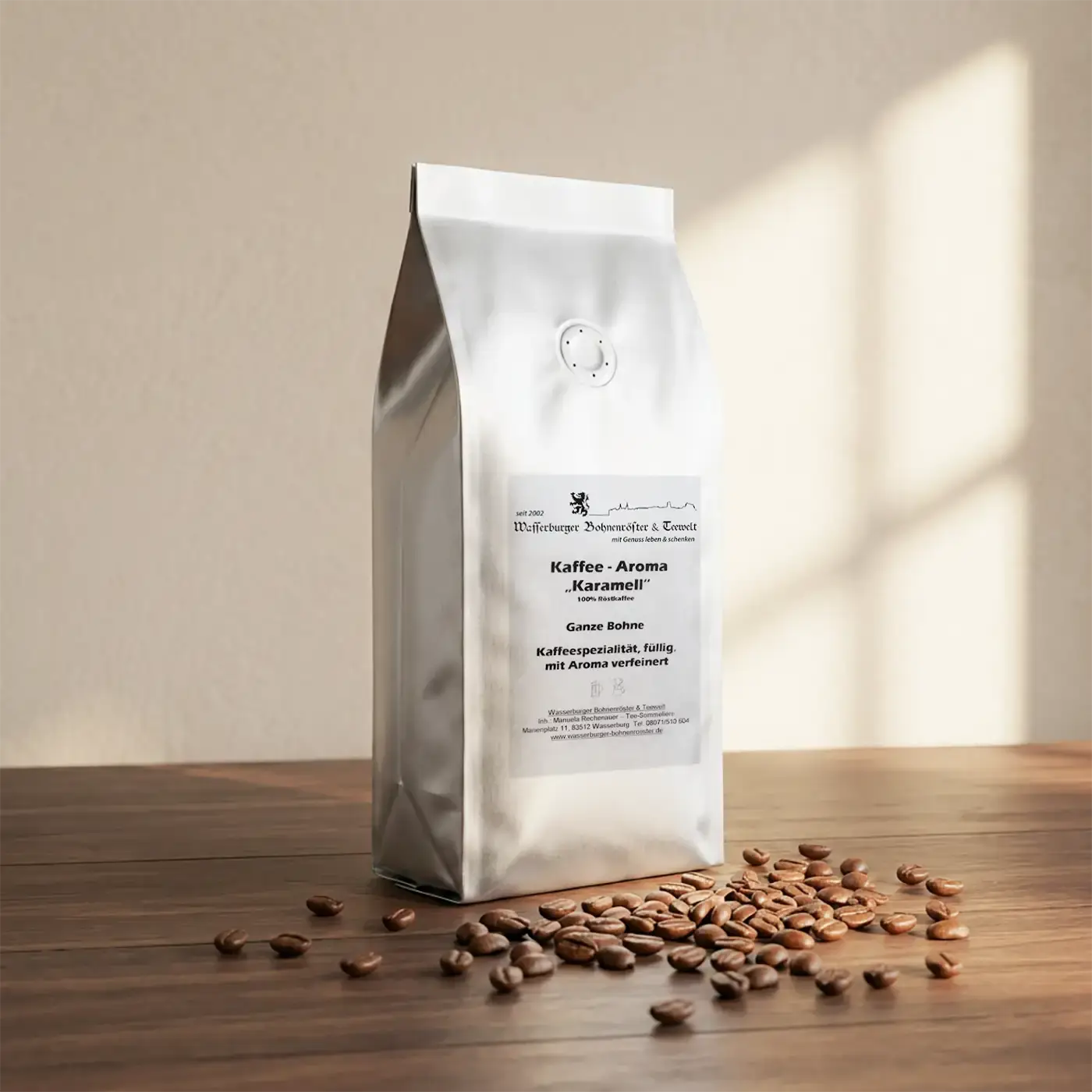 Aromatisierter Kaffee Karamell