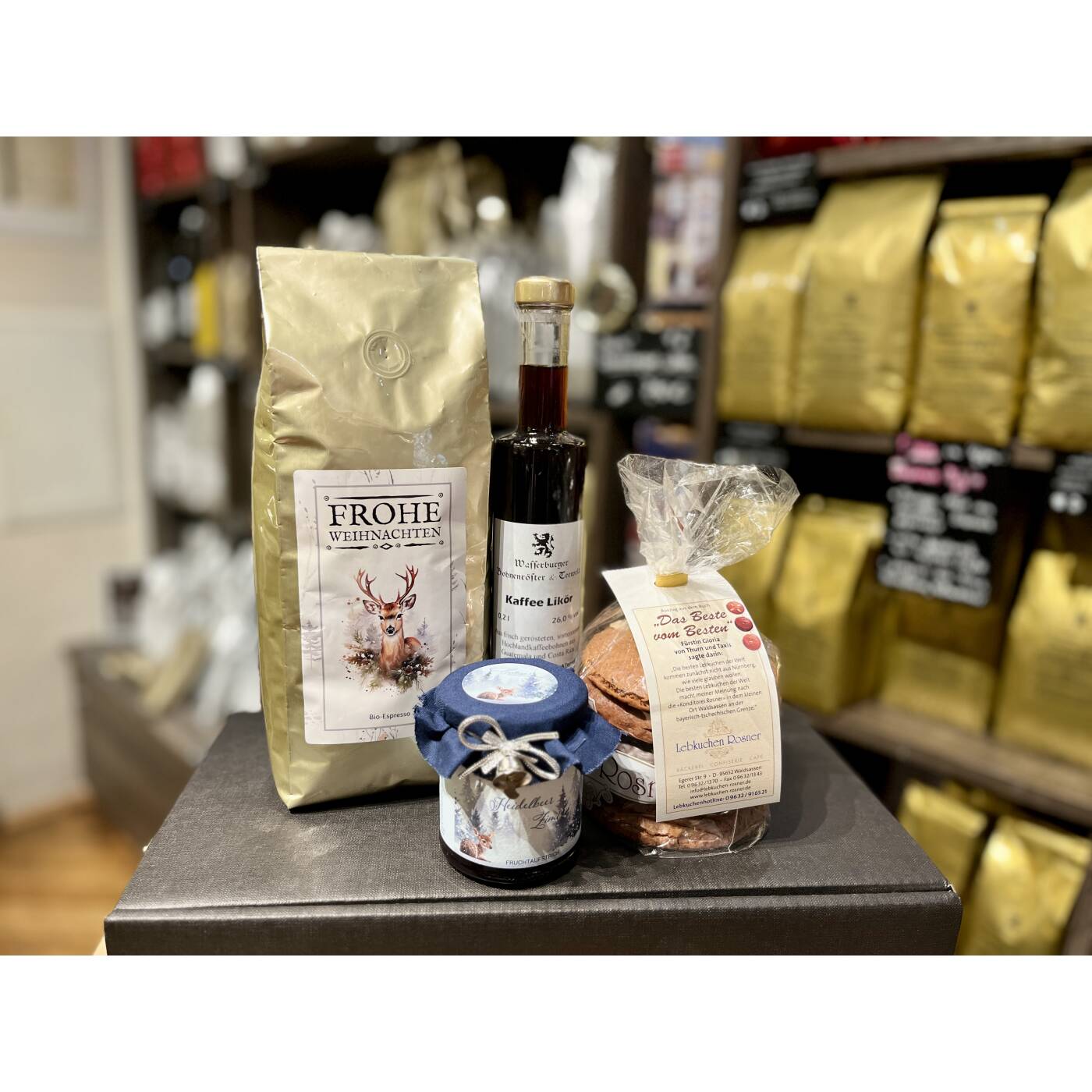 Geschenkbox "Weihnachtliche Espresso-Zeit", direkt gehandelt
