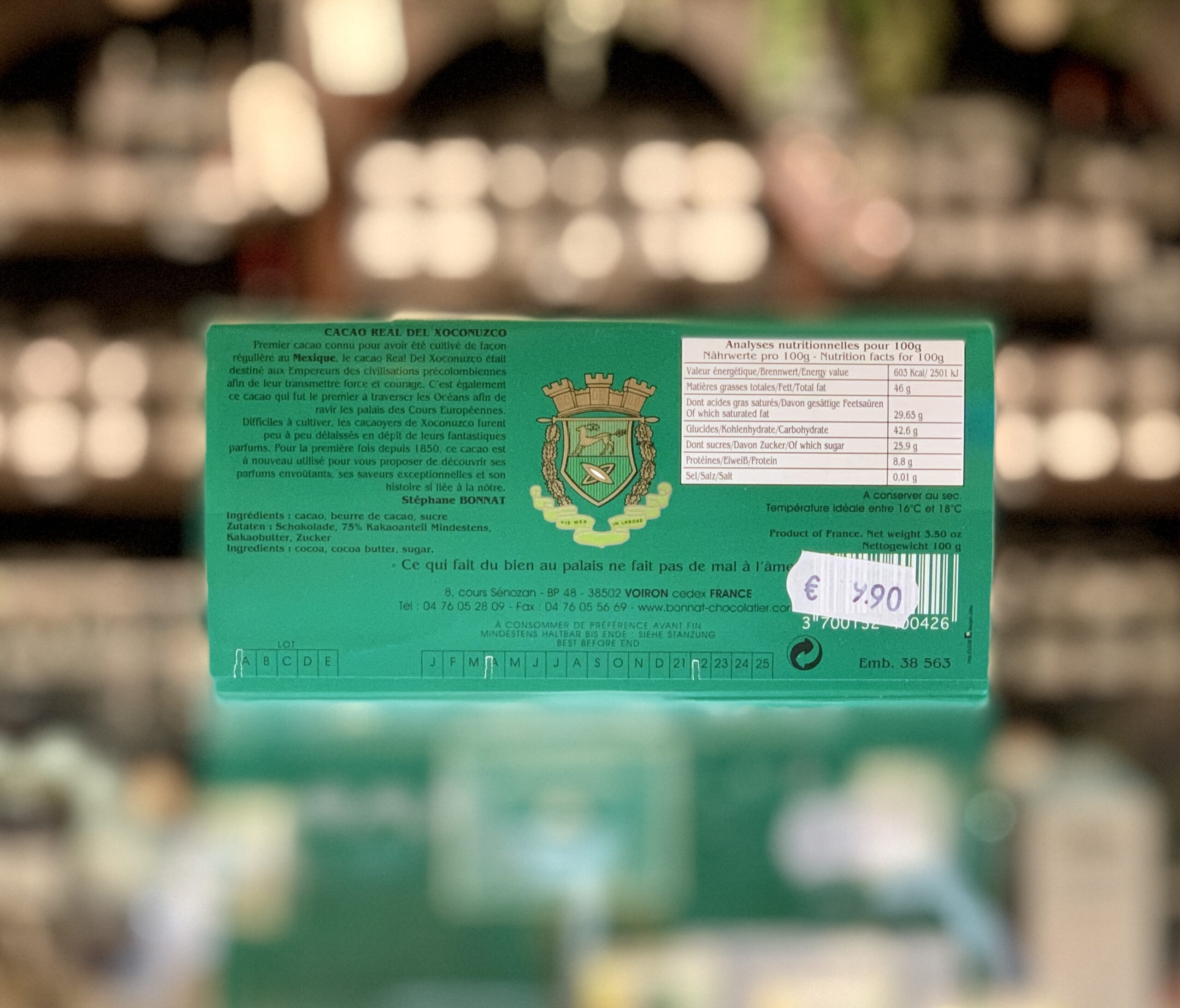Bonnat Cacao real del Xoconuzco 75%
