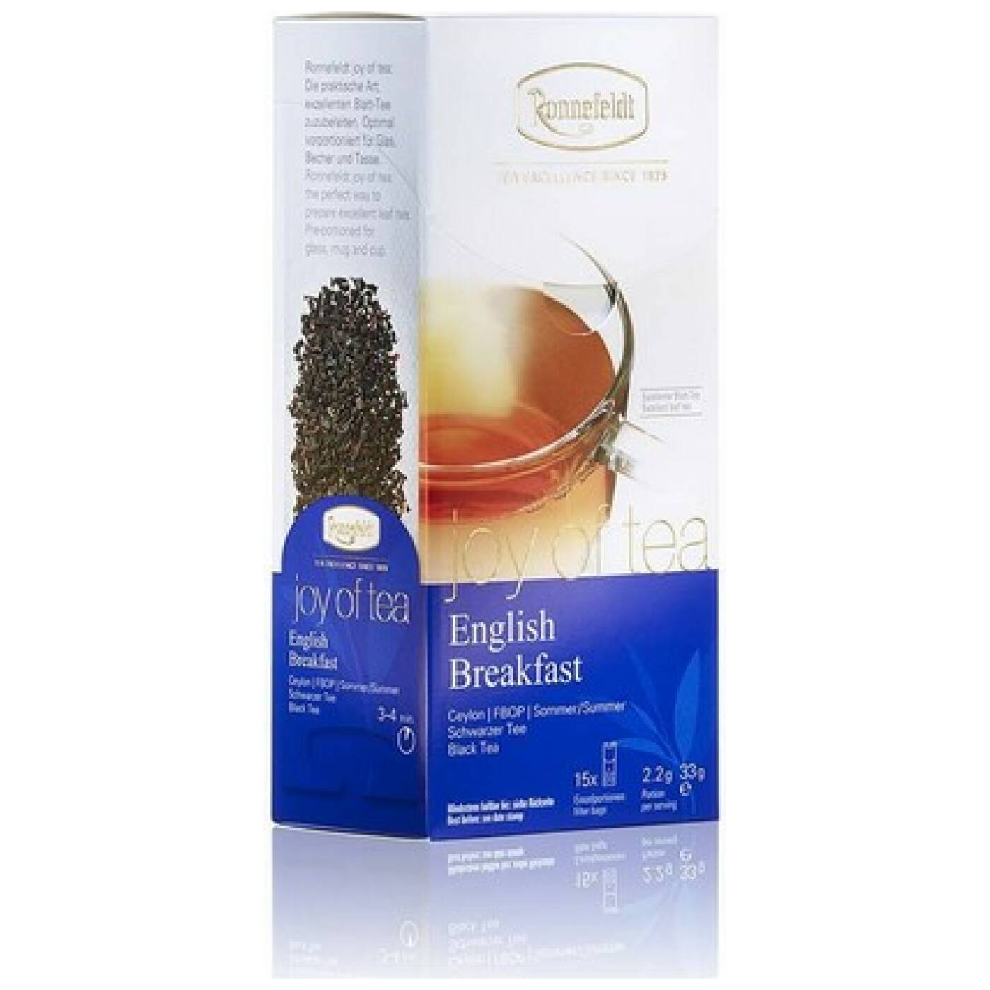 Ronnefeldt "English Breakfast" Tee in Beutel, joy of tea