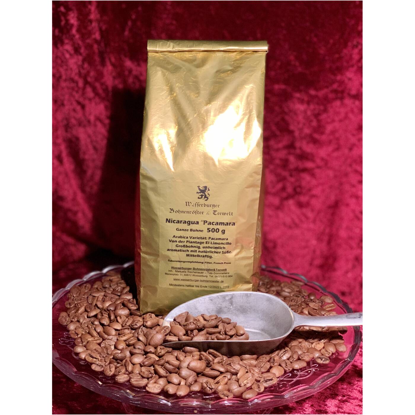 Nicaragua Pacamara Filterkaffee , ganze Bohne